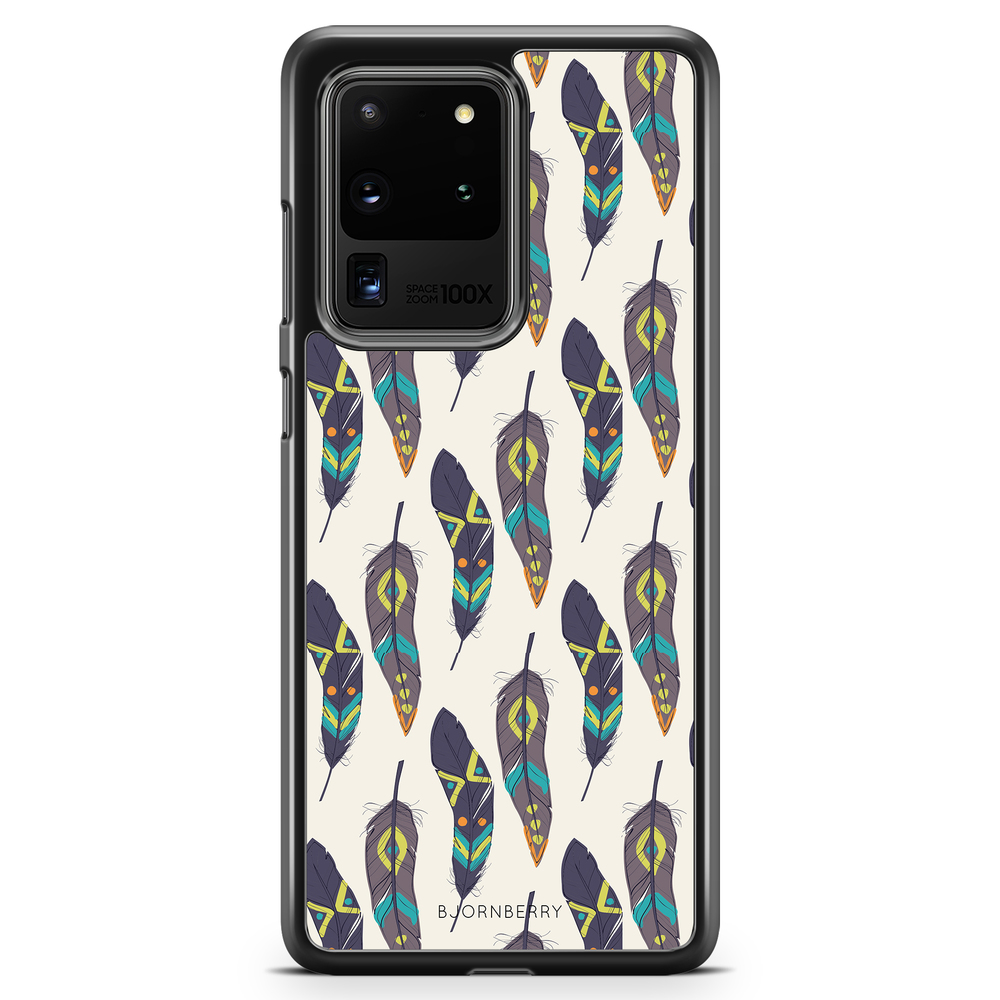 Samsung Galaxy S20 Ultra Case - Ethnic Feathers