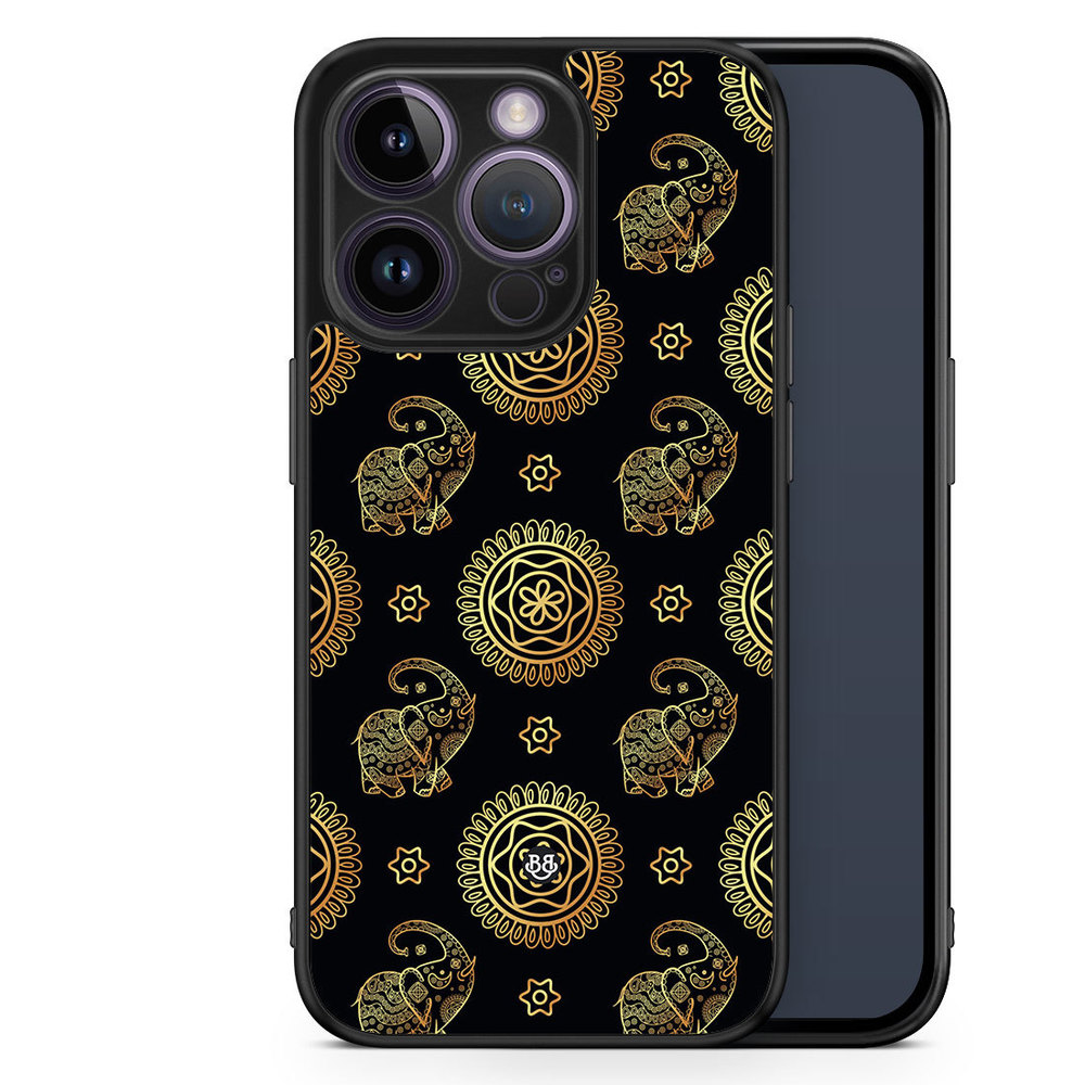 iPhone 14 Pro Case - Elephant Gold