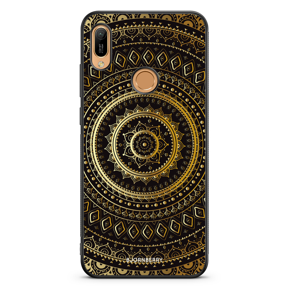 Huawei Y6 2019 Case - Gold Mandala