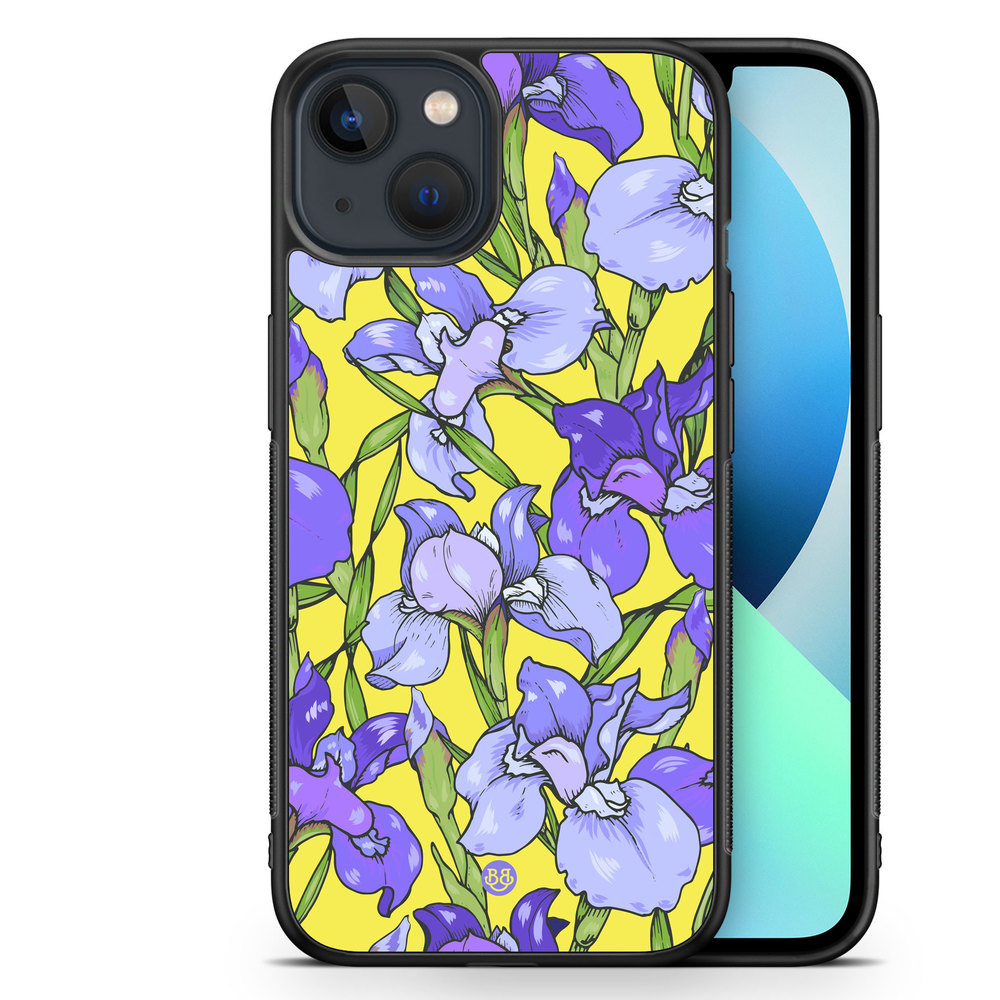 iPhone 13 Mini Case - Iris Flowers