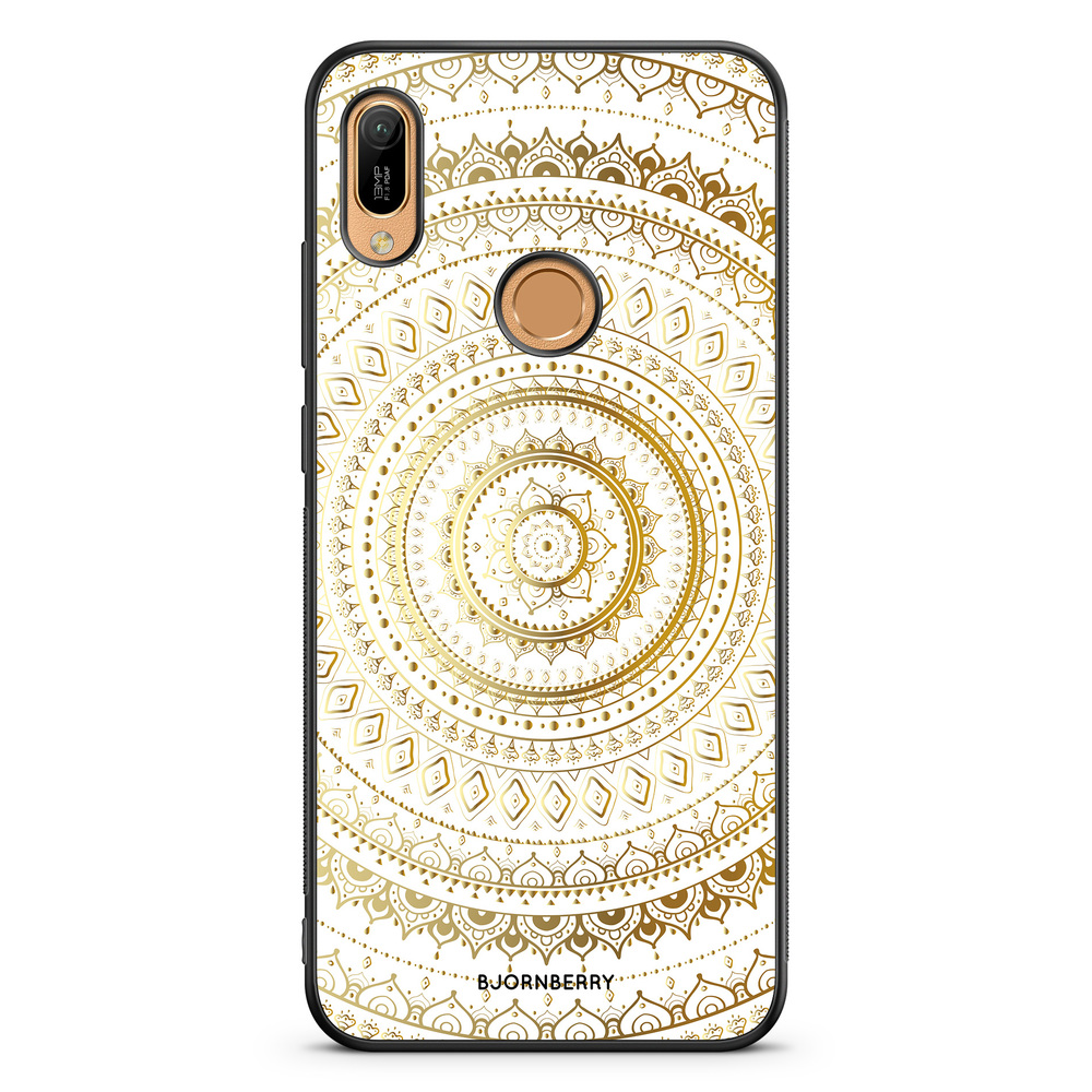 Huawei Y6 2019 Case - Gold Mandala