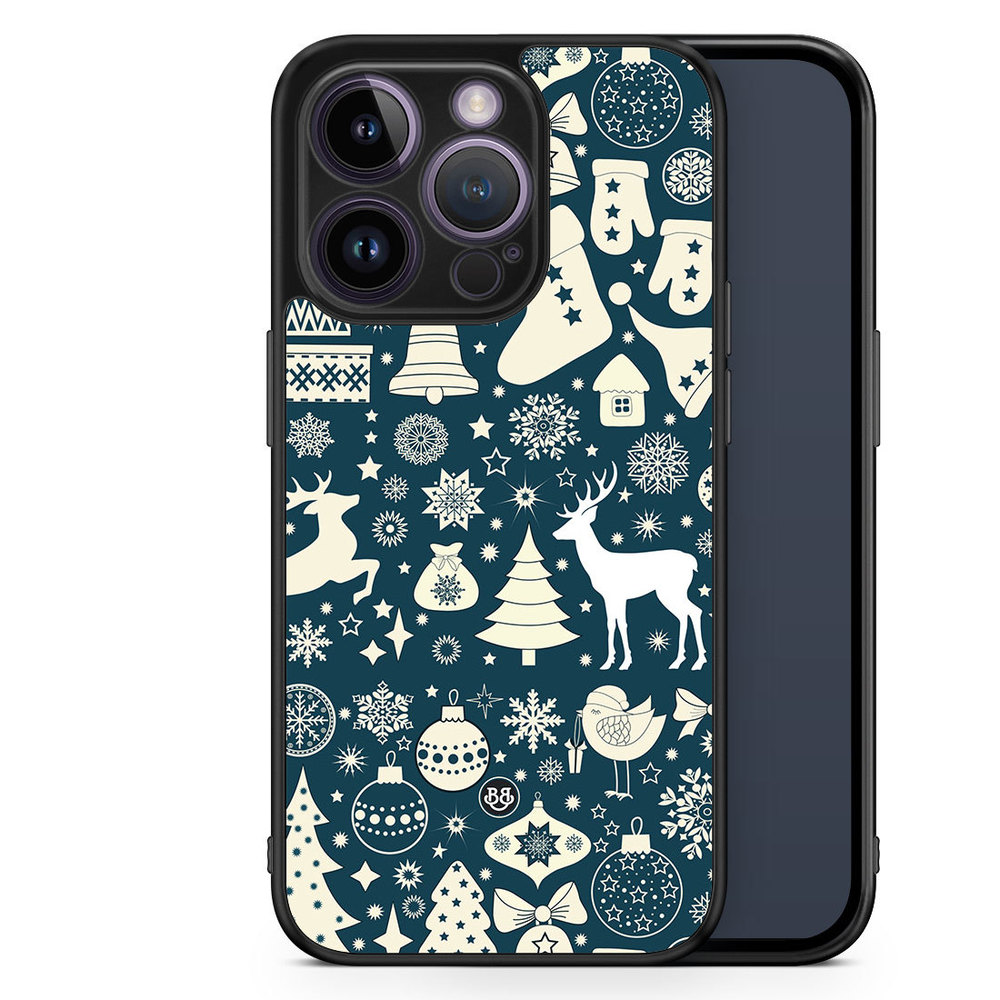 iPhone 14 Pro Case - Reindeers & Spruces