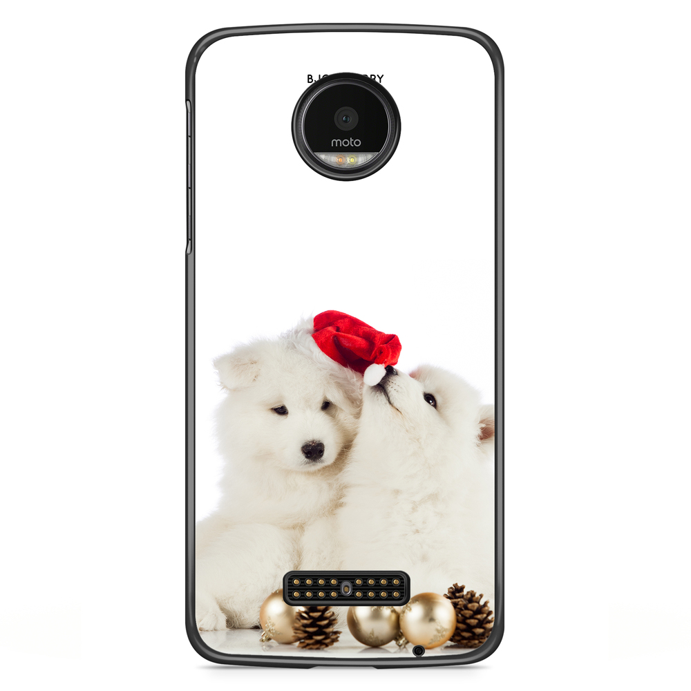 Moto Z2 Play Case - Christmas Dogs