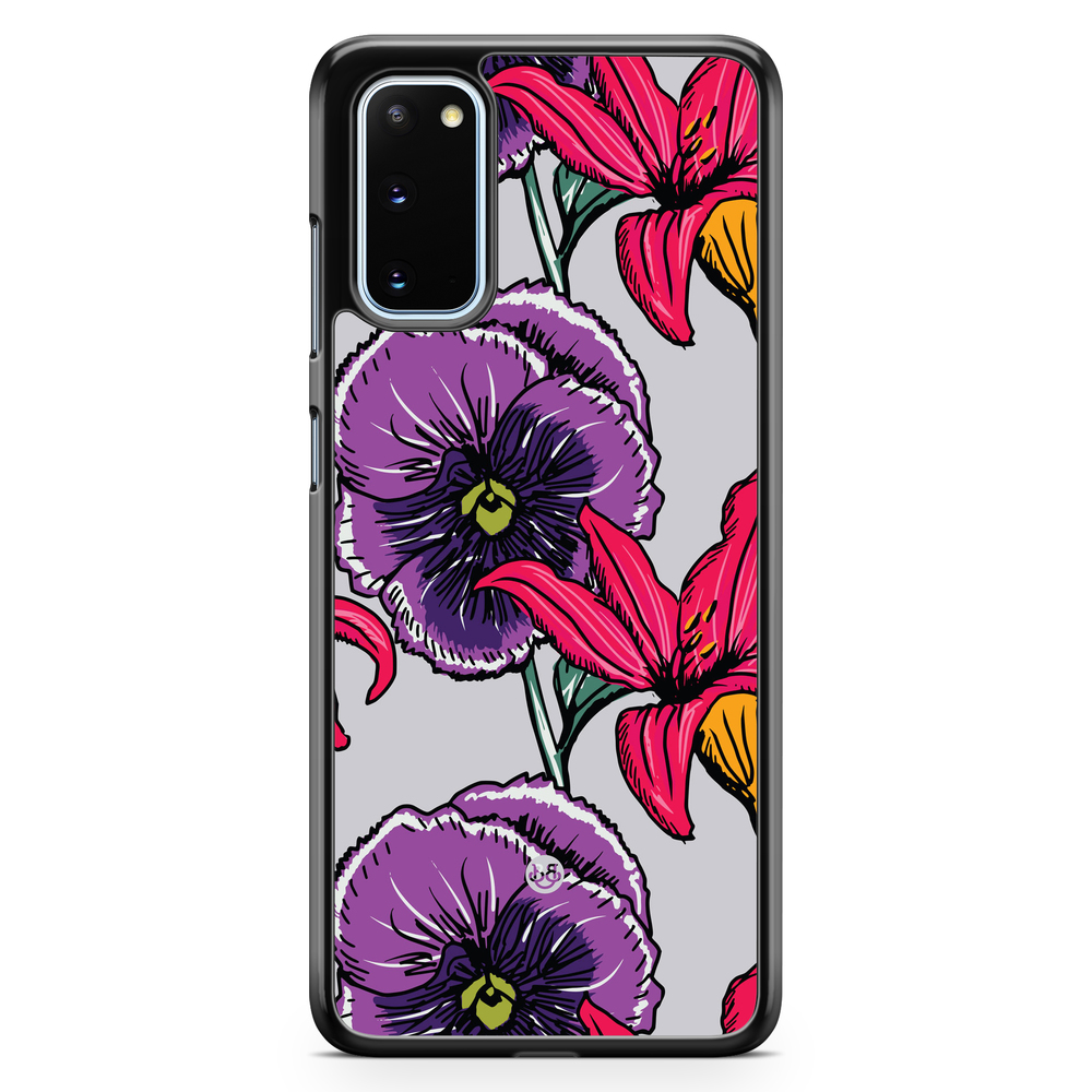Samsung Galaxy S20 Case - Purple/Cerise Floral