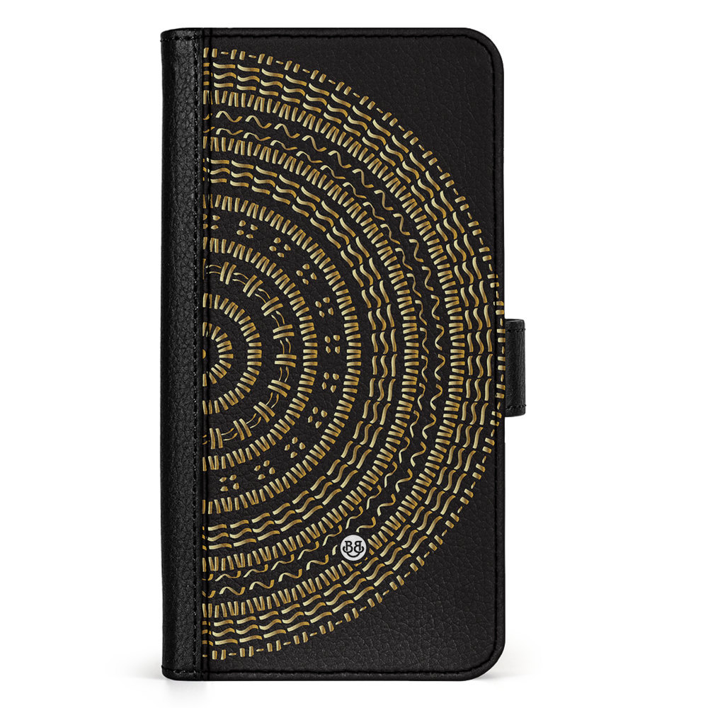 Doro 8050 Wallet Case - Mandala Gold/Black