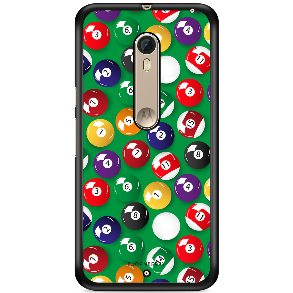 Moto X Style Case - Pool Balls