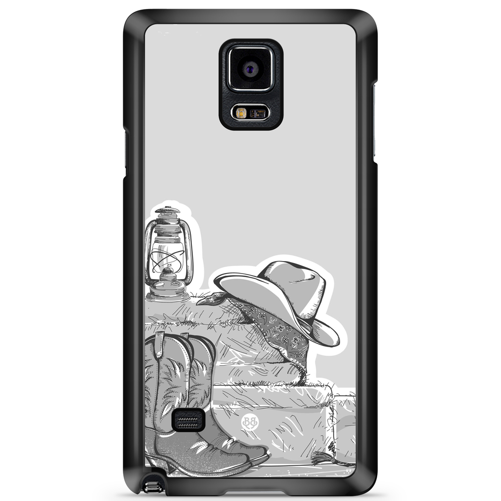 Samsung Galaxy Note 4 Case - Western Black/White