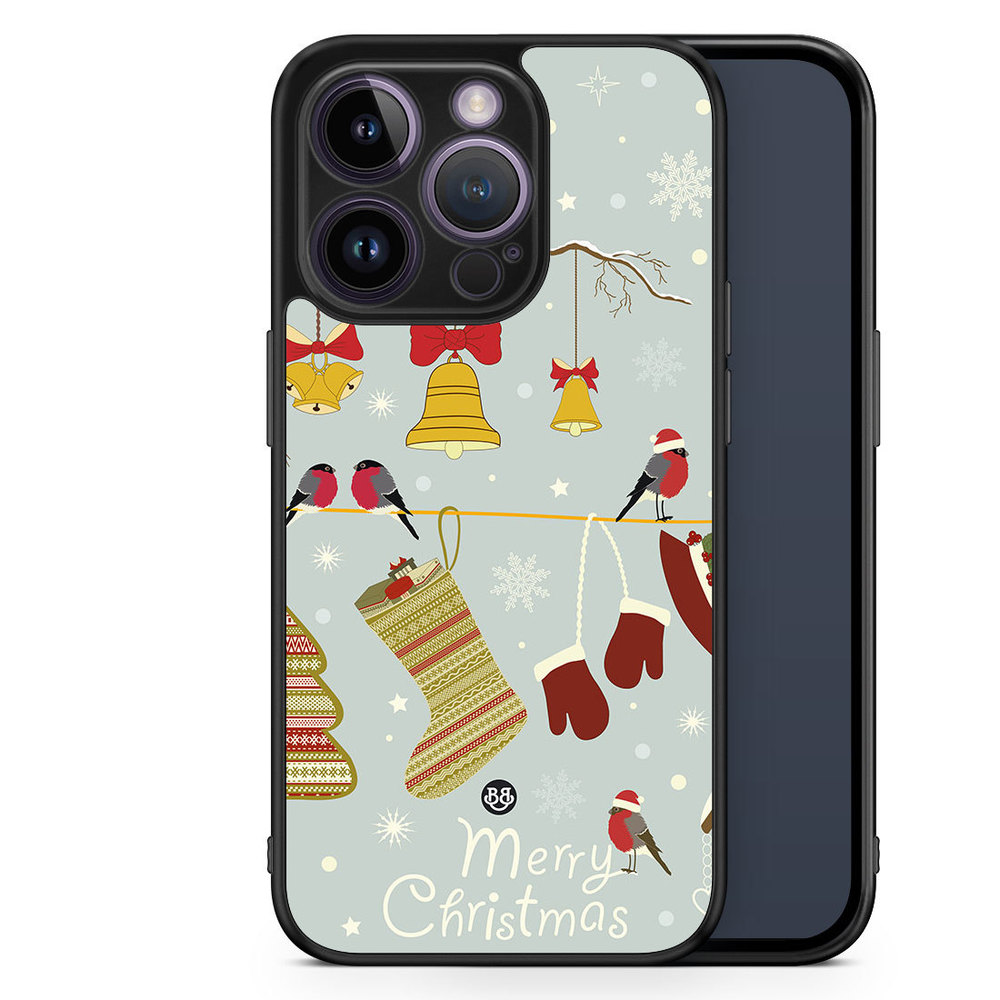iPhone 14 Pro Case - Christmas Owls