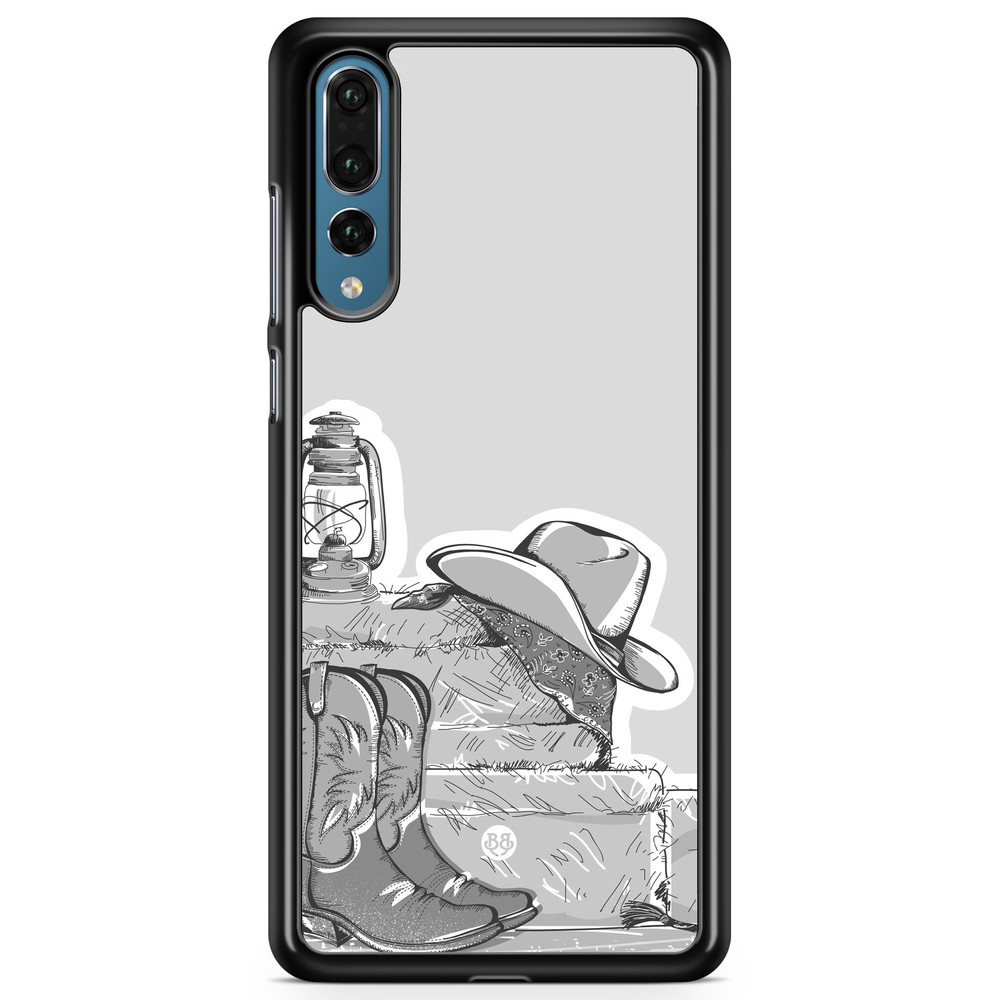 Huawei P20 Pro Case - Western Black/White