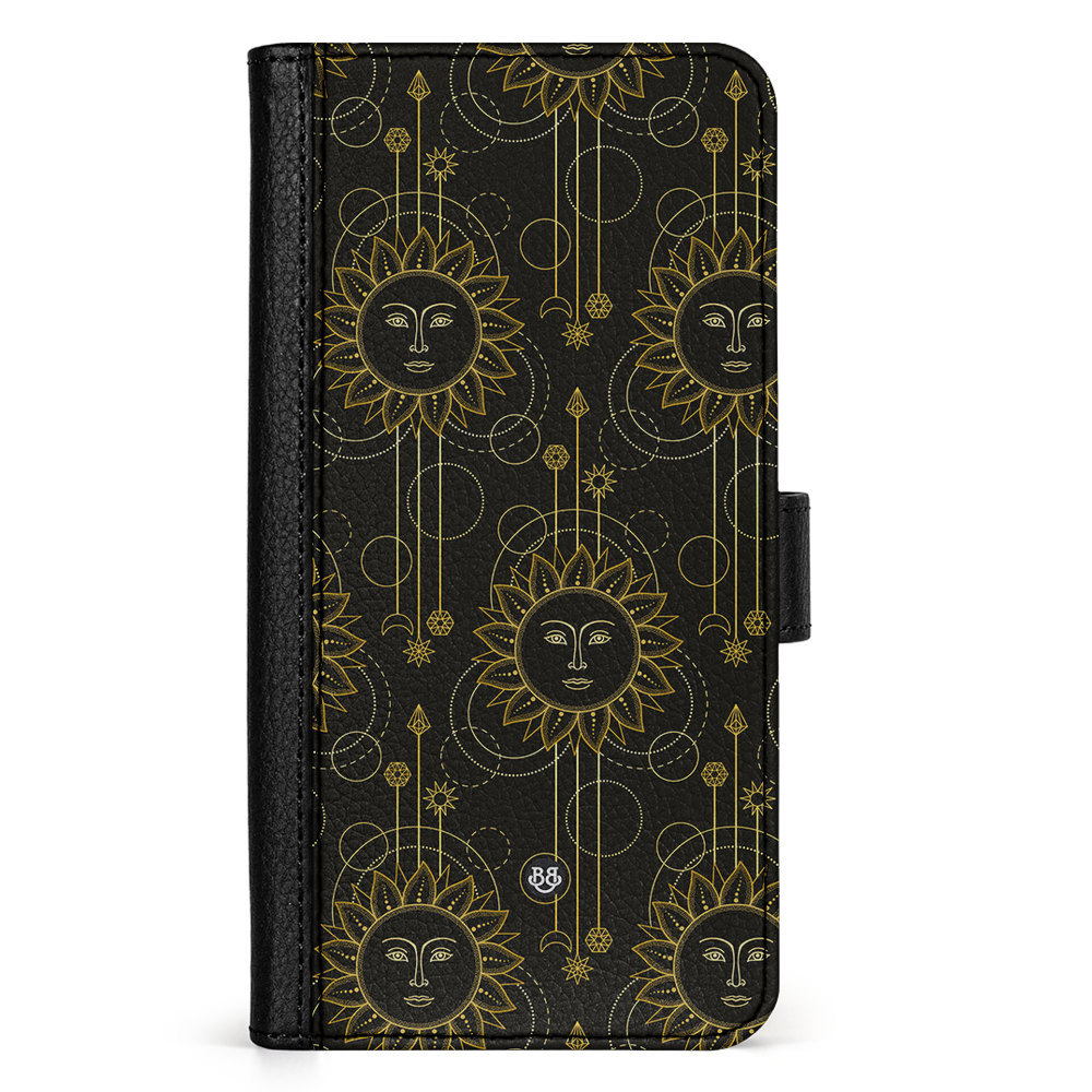 Doro 8050 Wallet Case - Gold Suns