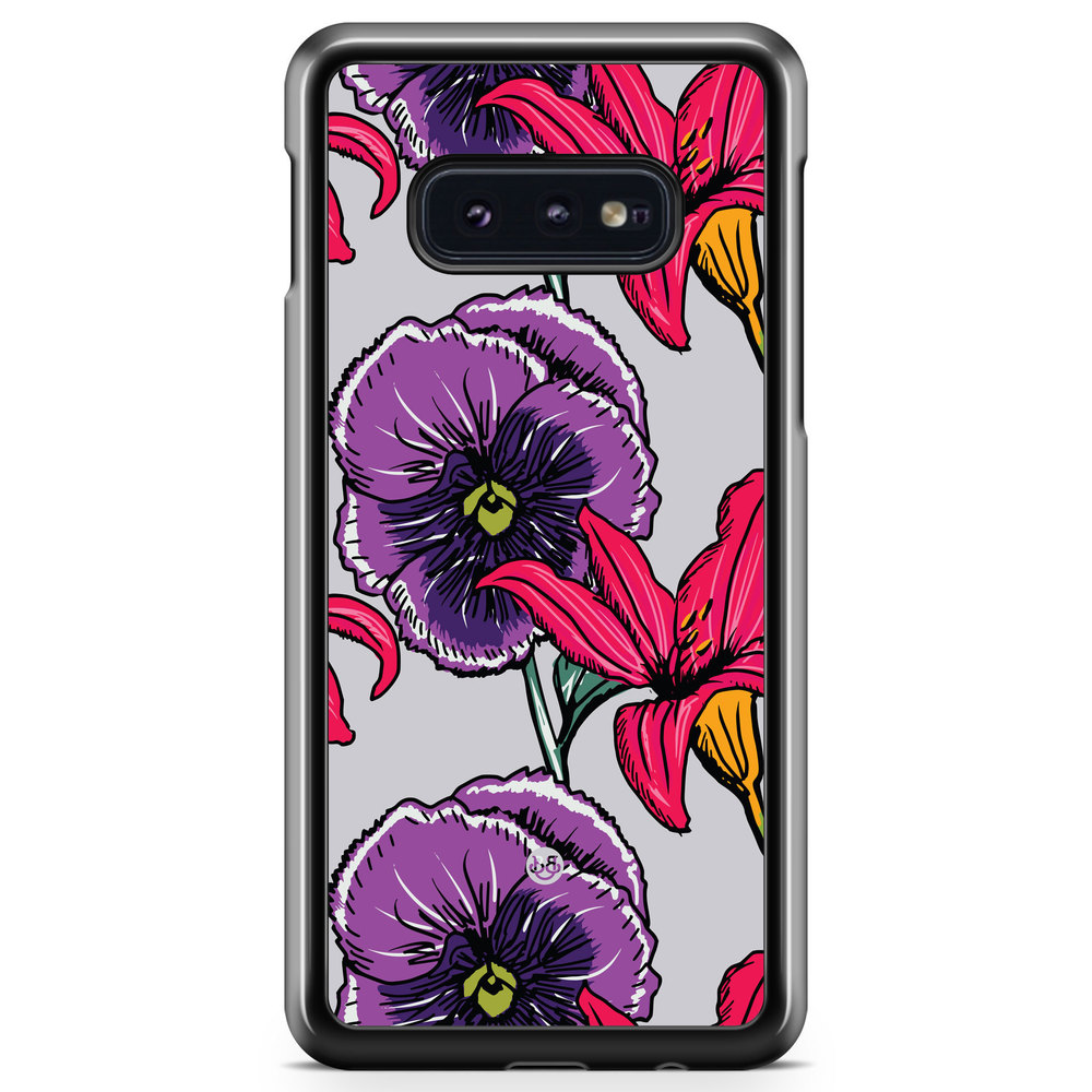 Samsung Galaxy S10e Case - Purple/Cerise Floral
