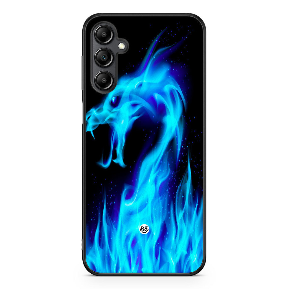 Samsung Galaxy A14 4G/5G Case - Blue Flames Dragon