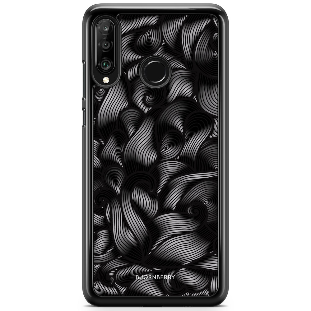 Huawei P30 Lite Case - Black Waves