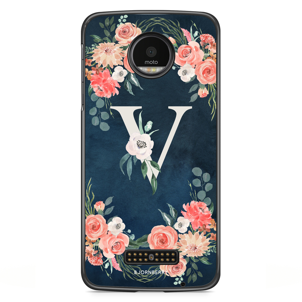 Moto Z2 Play Case - Monogram V