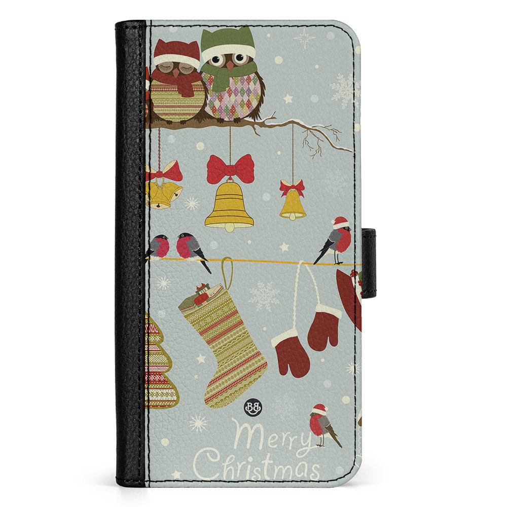 Doro 8050 Wallet Case - Christmas Owls