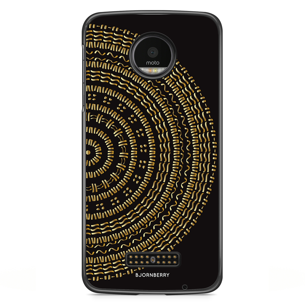Moto Z2 Play Case - Mandala Gold/Black
