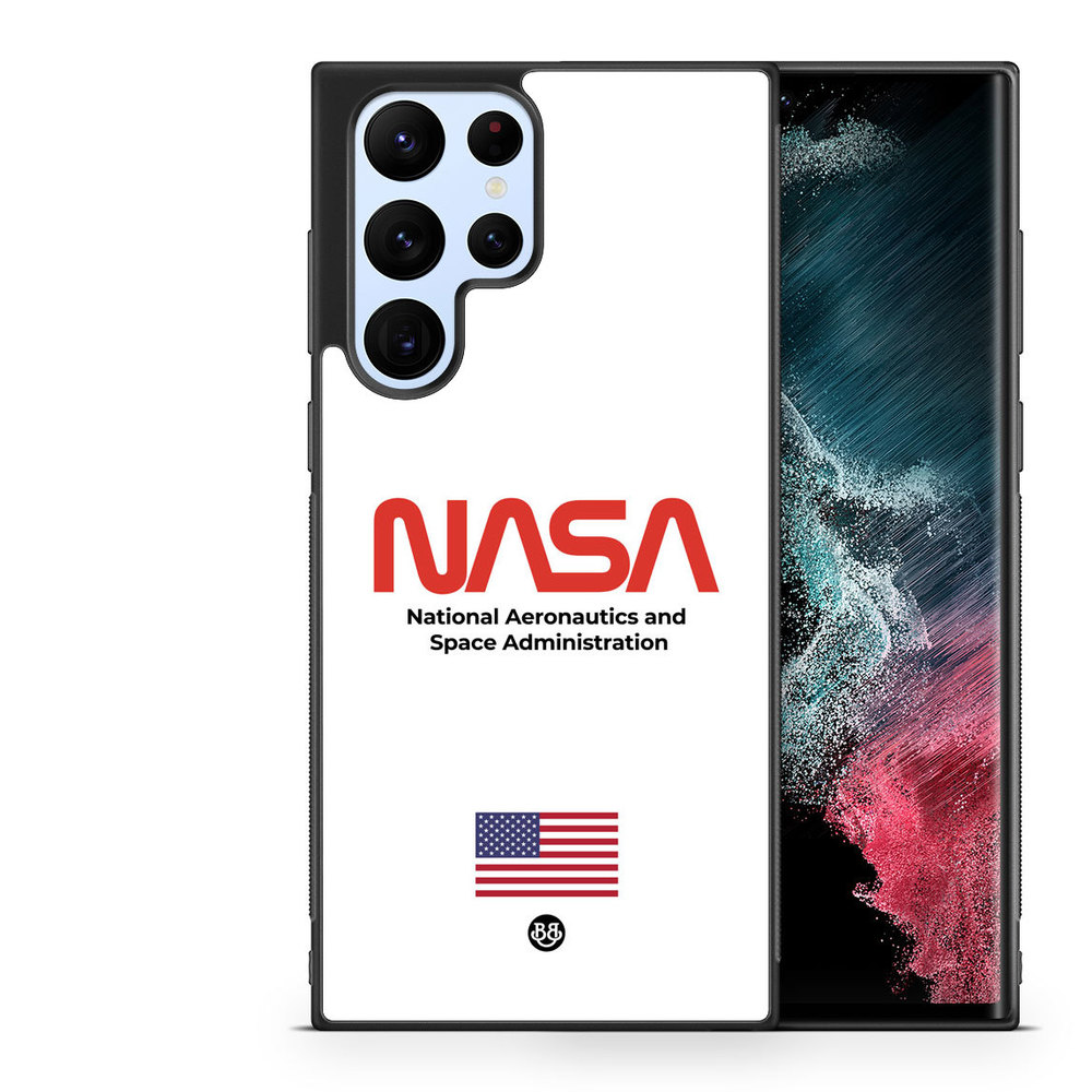 Samsung Galaxy S22 Ultra 5G Case - NASA Worm White