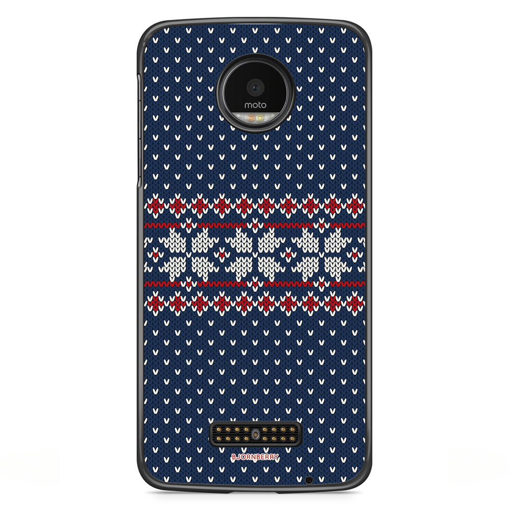Moto Z2 Play Case - Knitted Xmas