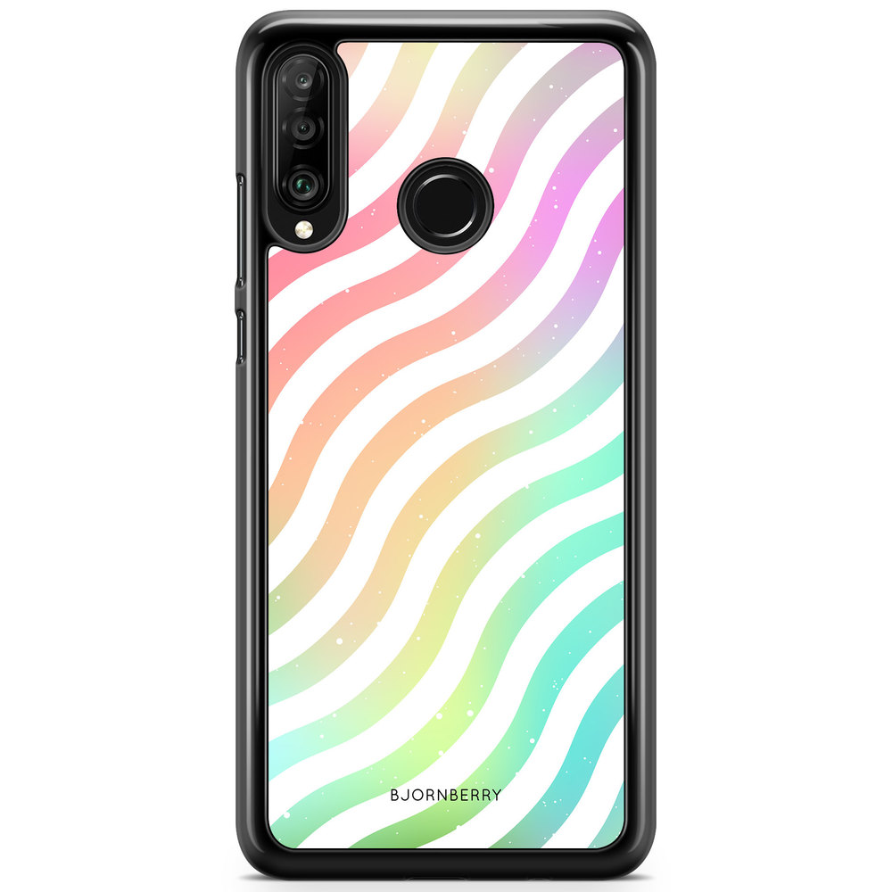Huawei P30 Lite Case - Wavy Rainbow