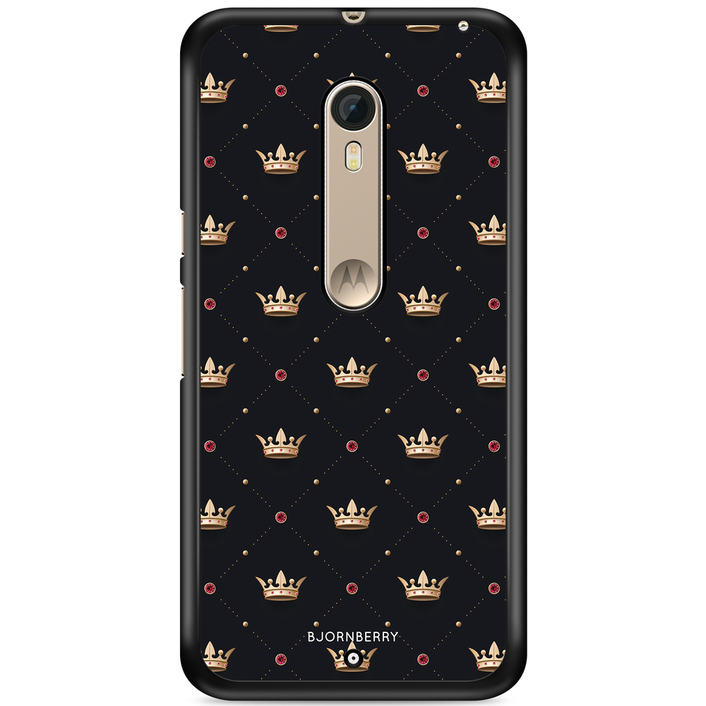 Moto X Style Case - Golden Crowns