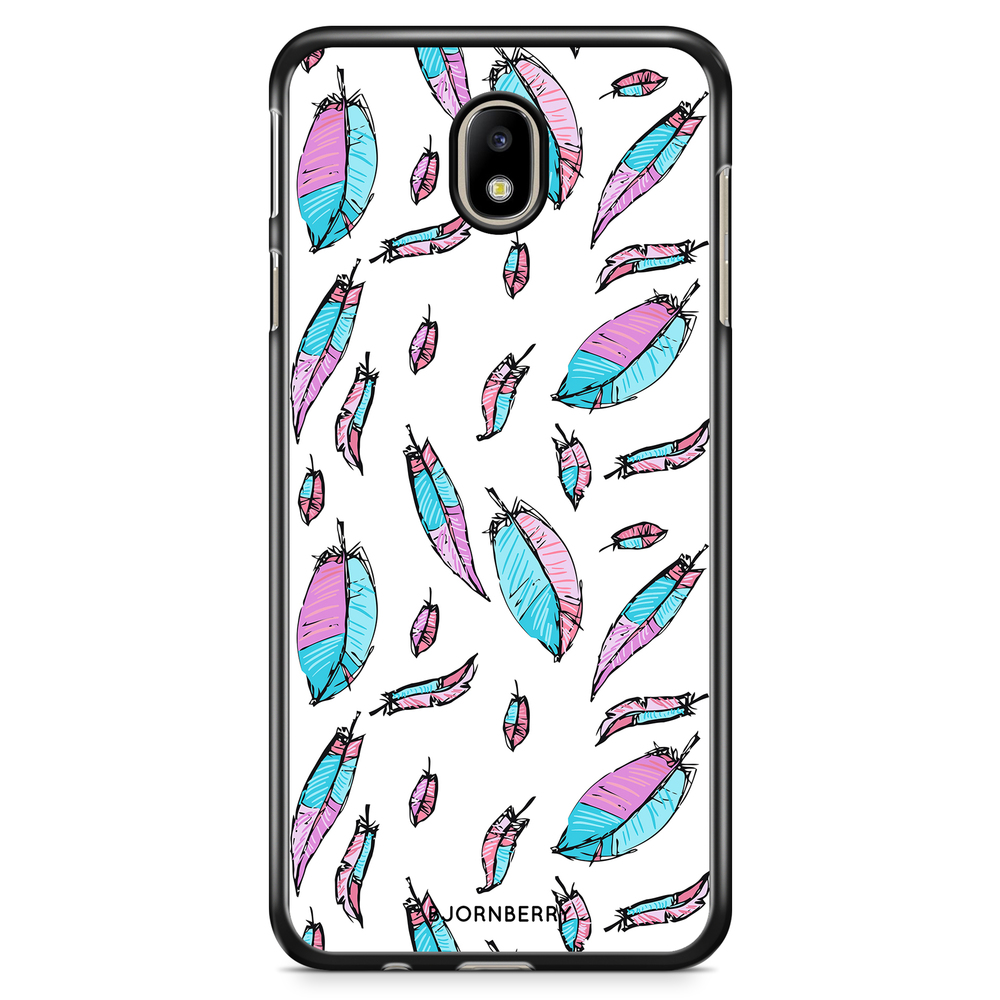 Samsung Galaxy J5 (2017) Case - Pink/Blue Feathers