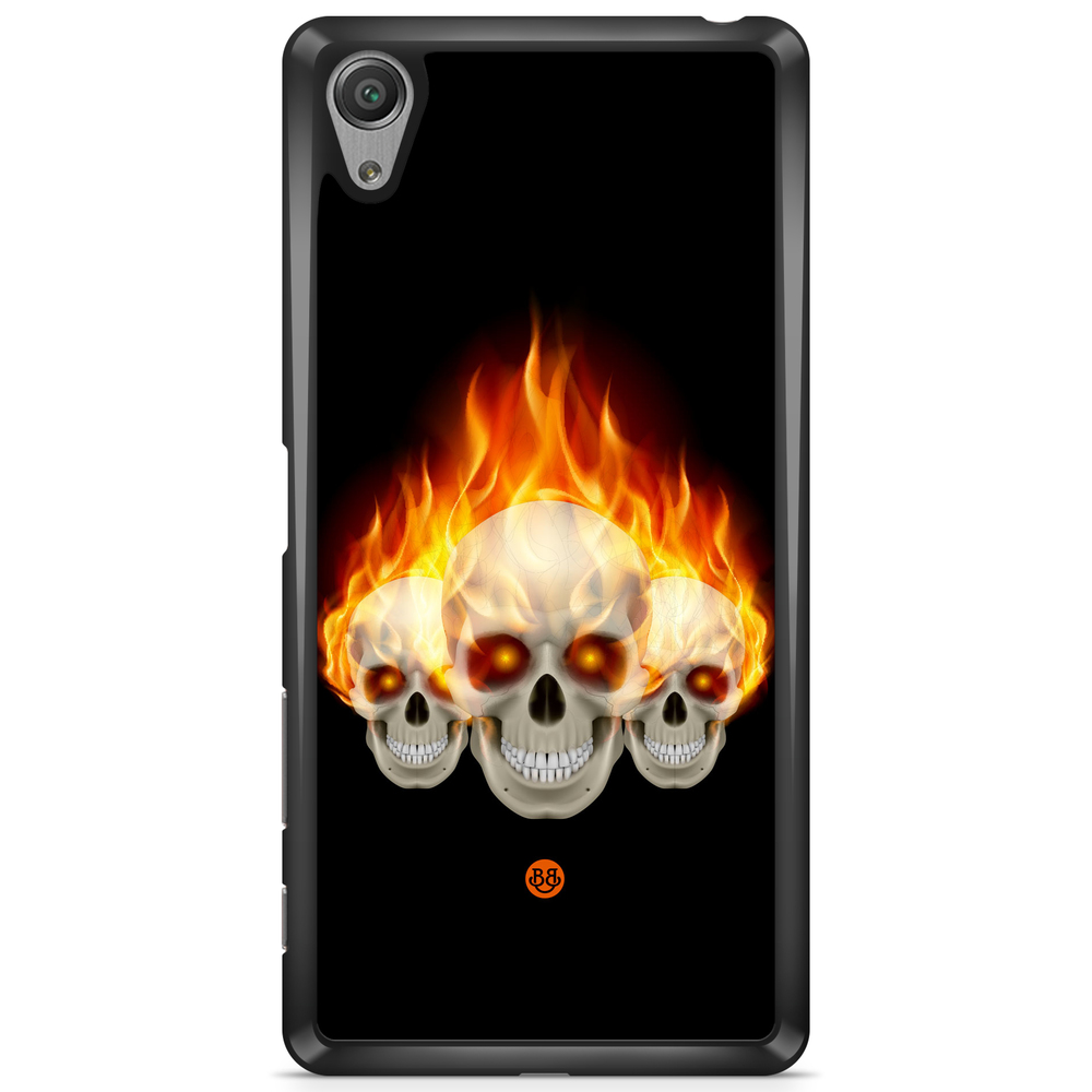 Sony Xperia L1 Case - Flames Skulls