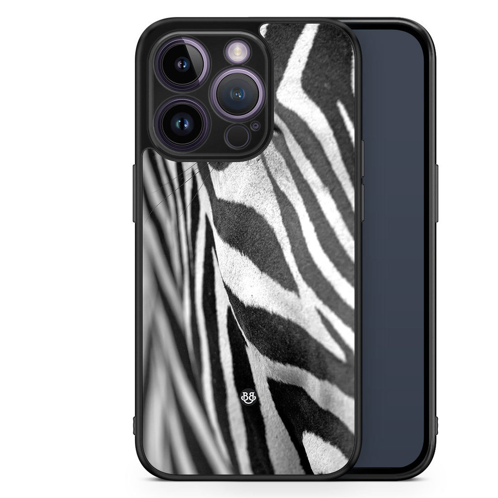 iPhone 14 Pro Case - Zebra Eye