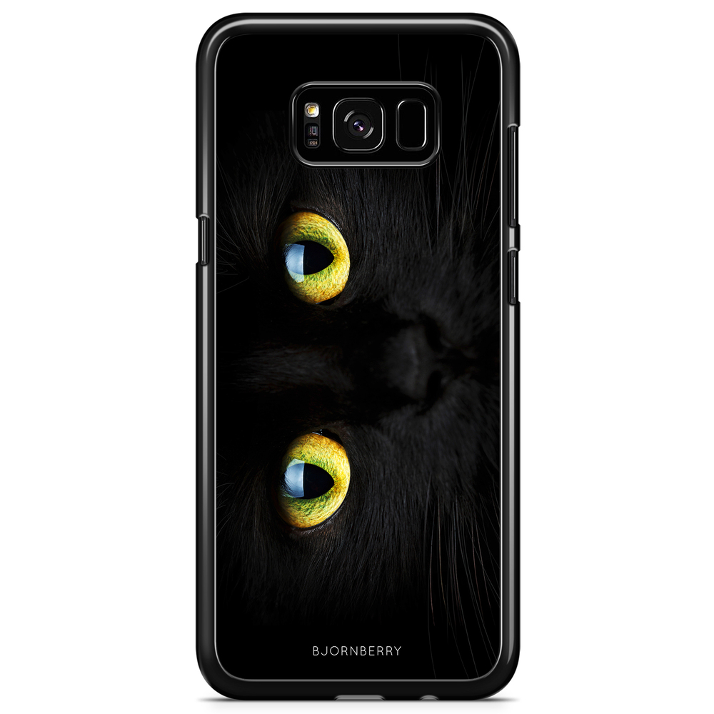 Samsung Galaxy S8 Case - Black Cat Close Up