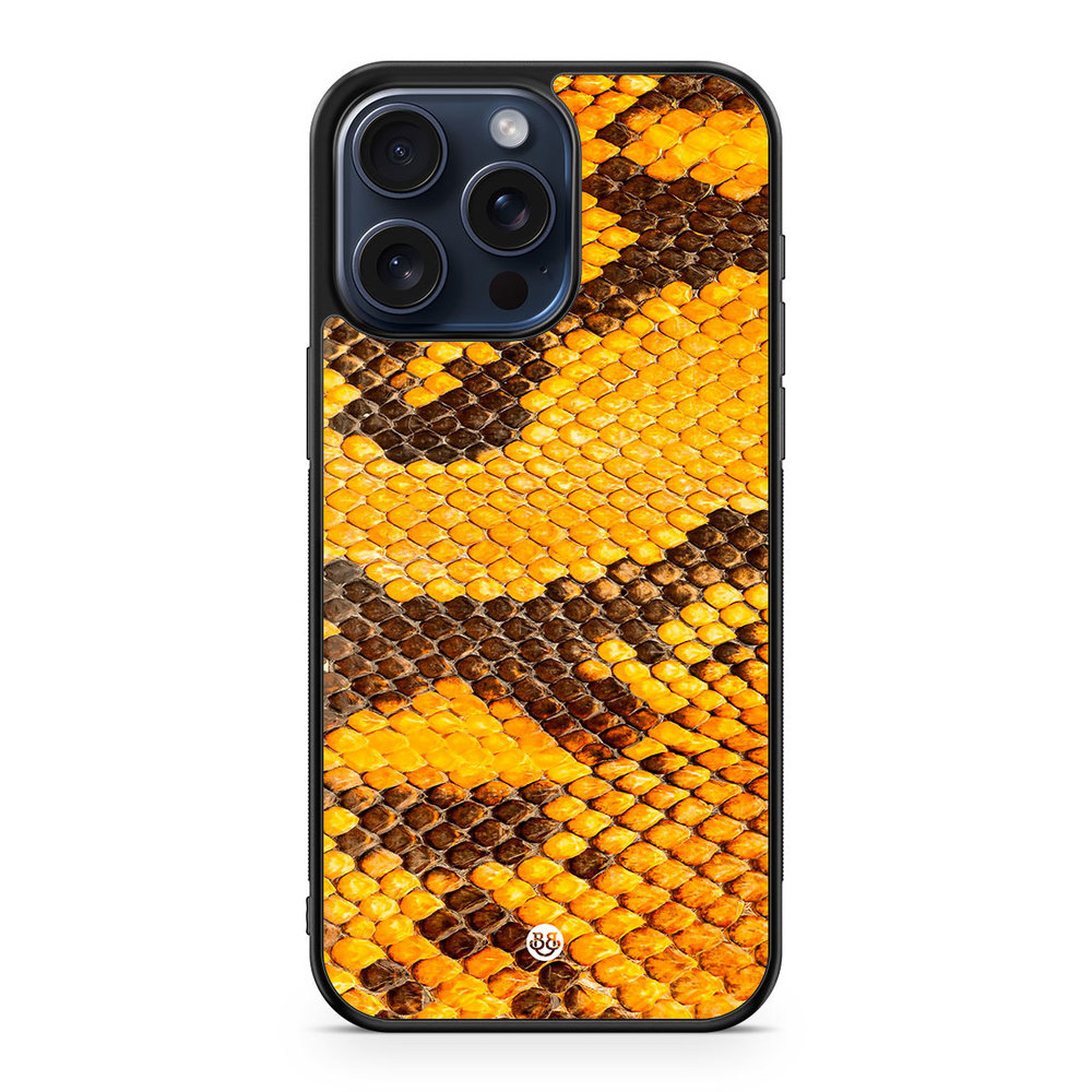 iPhone 15 Pro Max Case - Yellow Snake