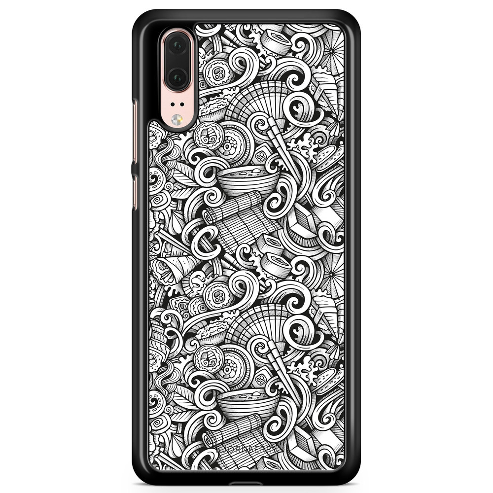 Huawei P20 Case - Japanese Pattern