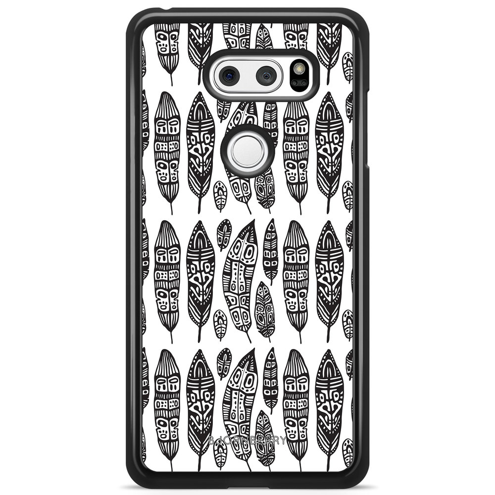 LG V30 Case - Vintage Feathers