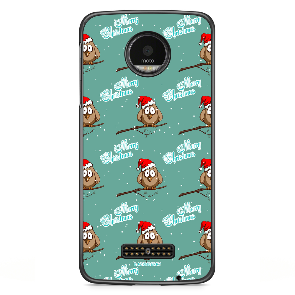 Moto Z2 Play Case - Xmas Sparrows