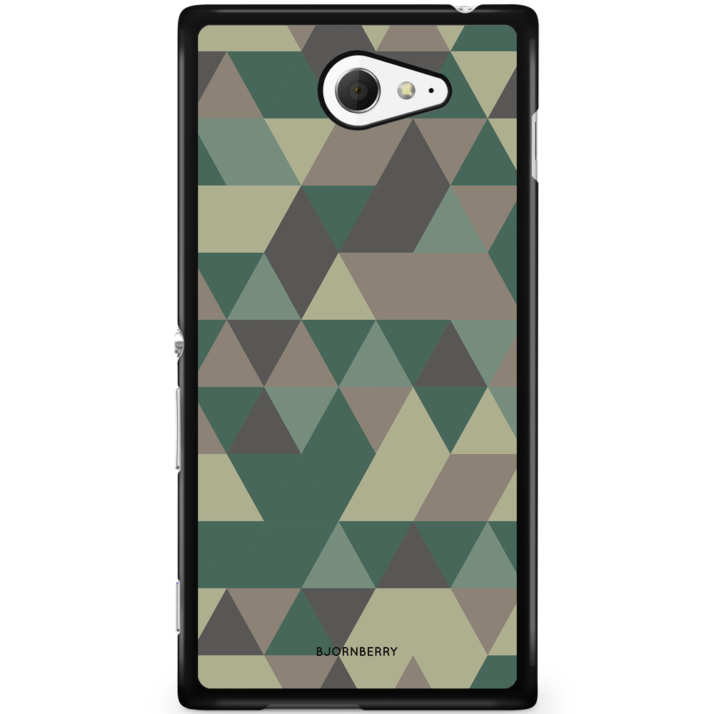 Sony Xperia M2 Aqua Case - Camo Triangle