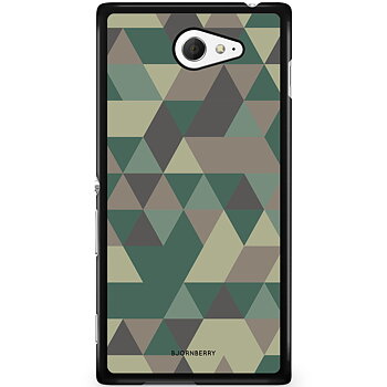 Sony Xperia M2 Aqua Skal - Camo Triangle