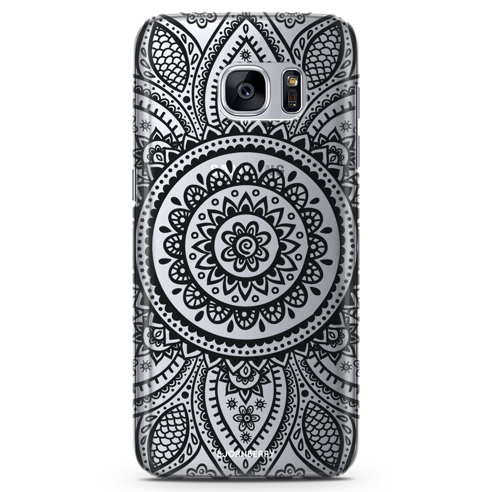 Samsung Galaxy S7 Edge TPU Case - Henna Mandala