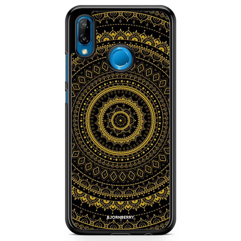 Huawei P20 Lite Case - Black Gold Mandala