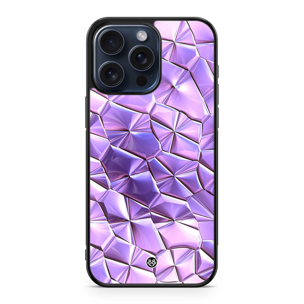 iPhone 15 Pro Max Case - Purple Crystal