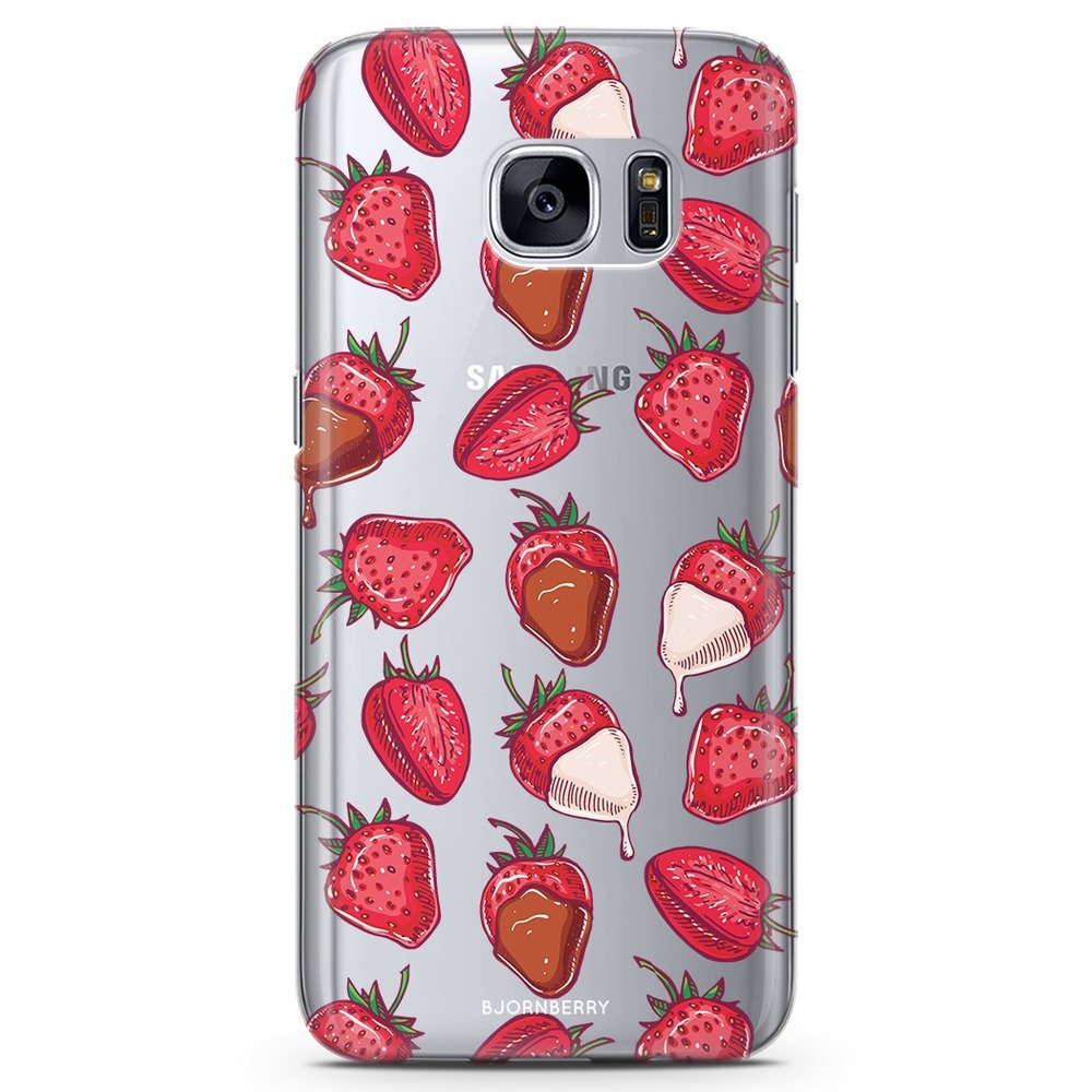 Samsung Galaxy S7 Edge TPU Case - Strawberry Chocolate
