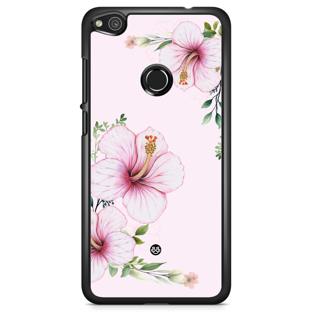 Huawei Honor 8 Lite Case - WILD BLOOM - Soft Hibiscus