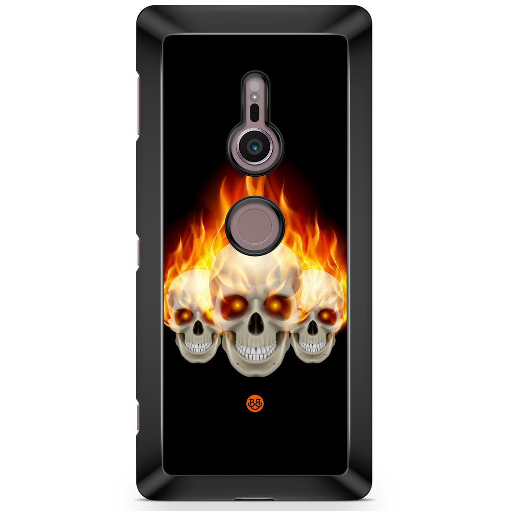 Sony Xperia XZ2 Case  - Flames Skulls