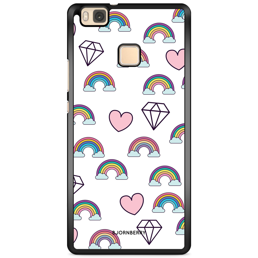 Huawei P9 Lite Case - Rainbows & Diamonds