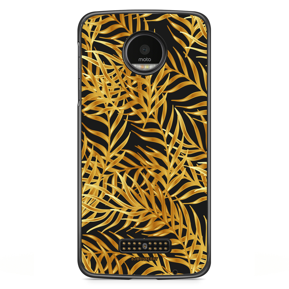 Moto Z2 Play Case - Gold Palm