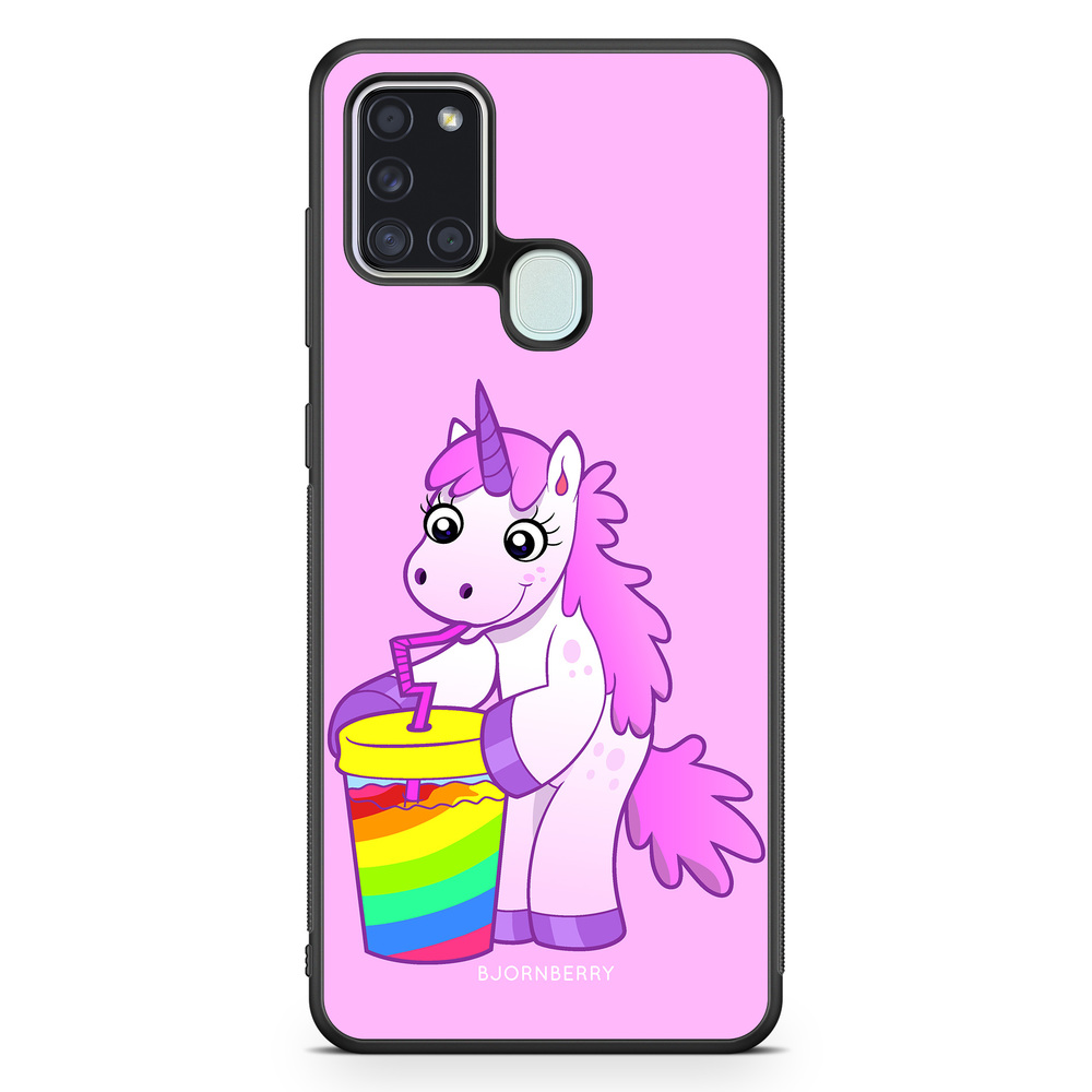 Samsung Galaxy A21s Case - Drinking Unicorn
