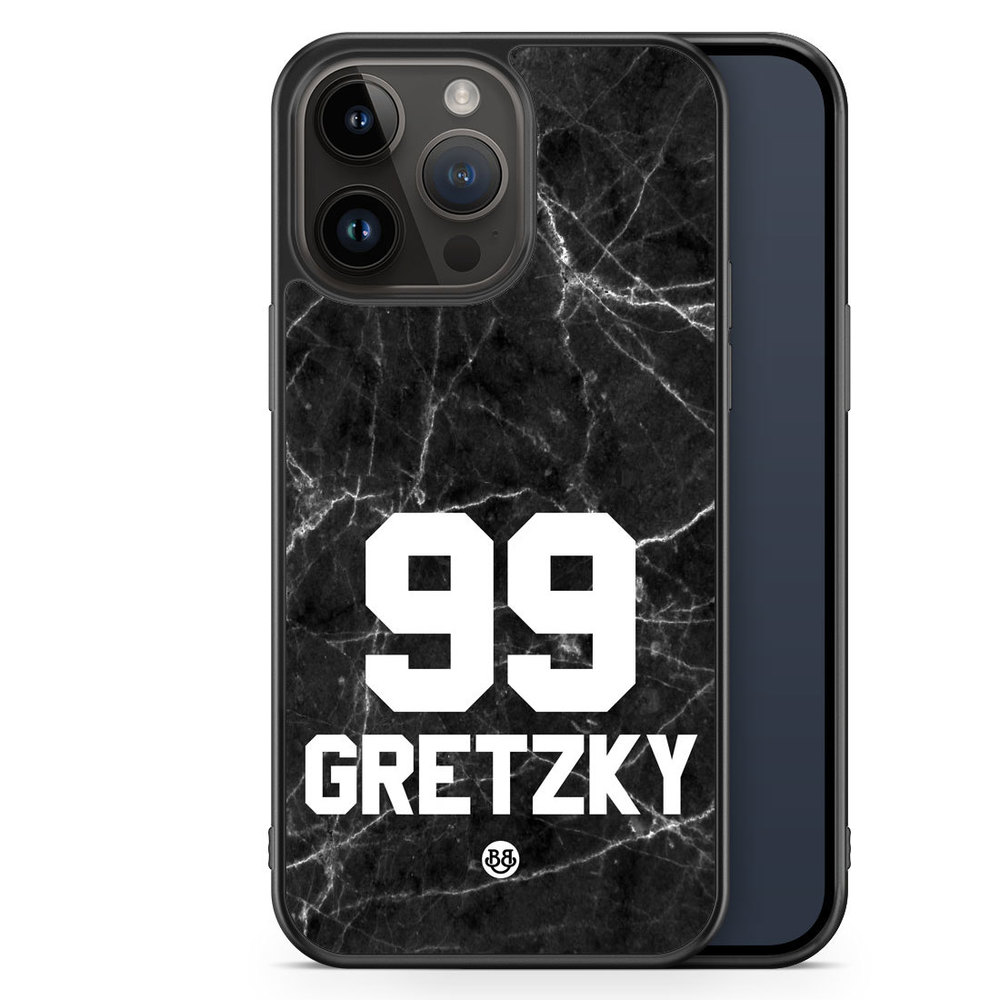 iPhone 14 Pro Max Custom Case - Black Marmor Number