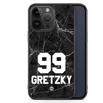 iPhone 14 Pro Max Custom Skal - Svart Marmor Nummer