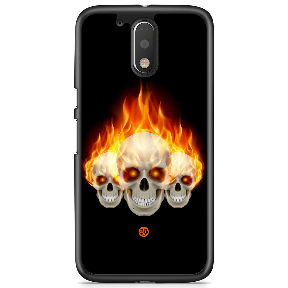 Moto G4/G4 Plus Case - Flames Skulls