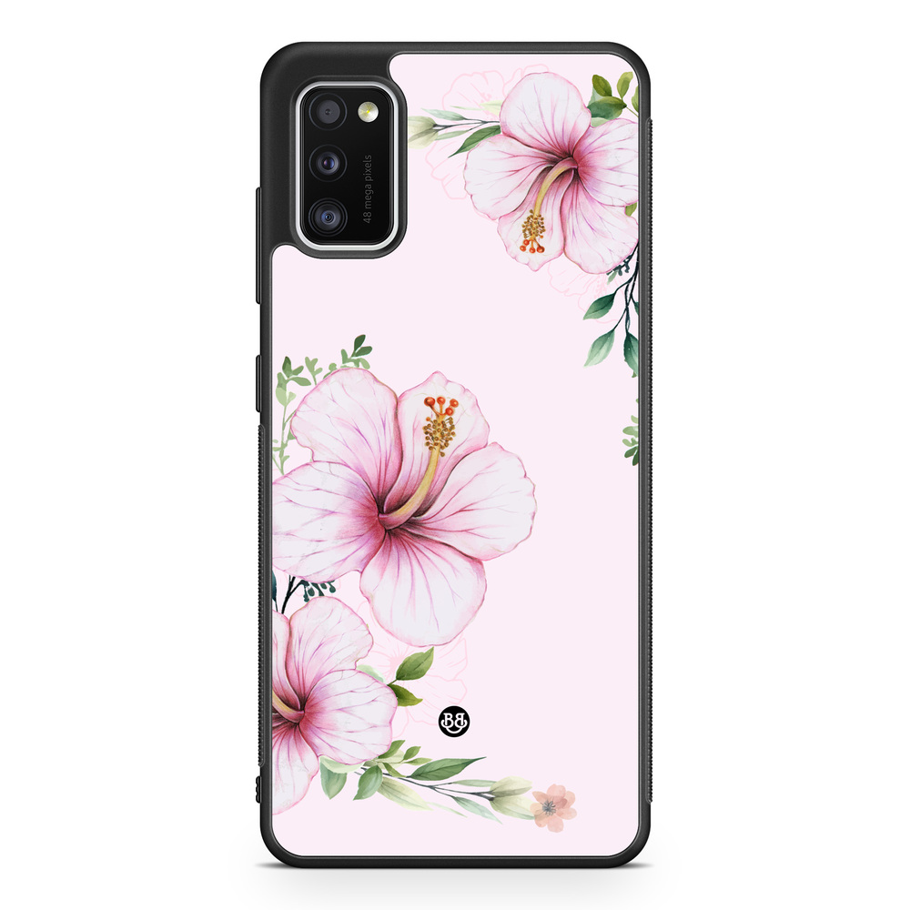 Samsung Galaxy A41 Case - WILD BLOOM - Soft Hibiscus