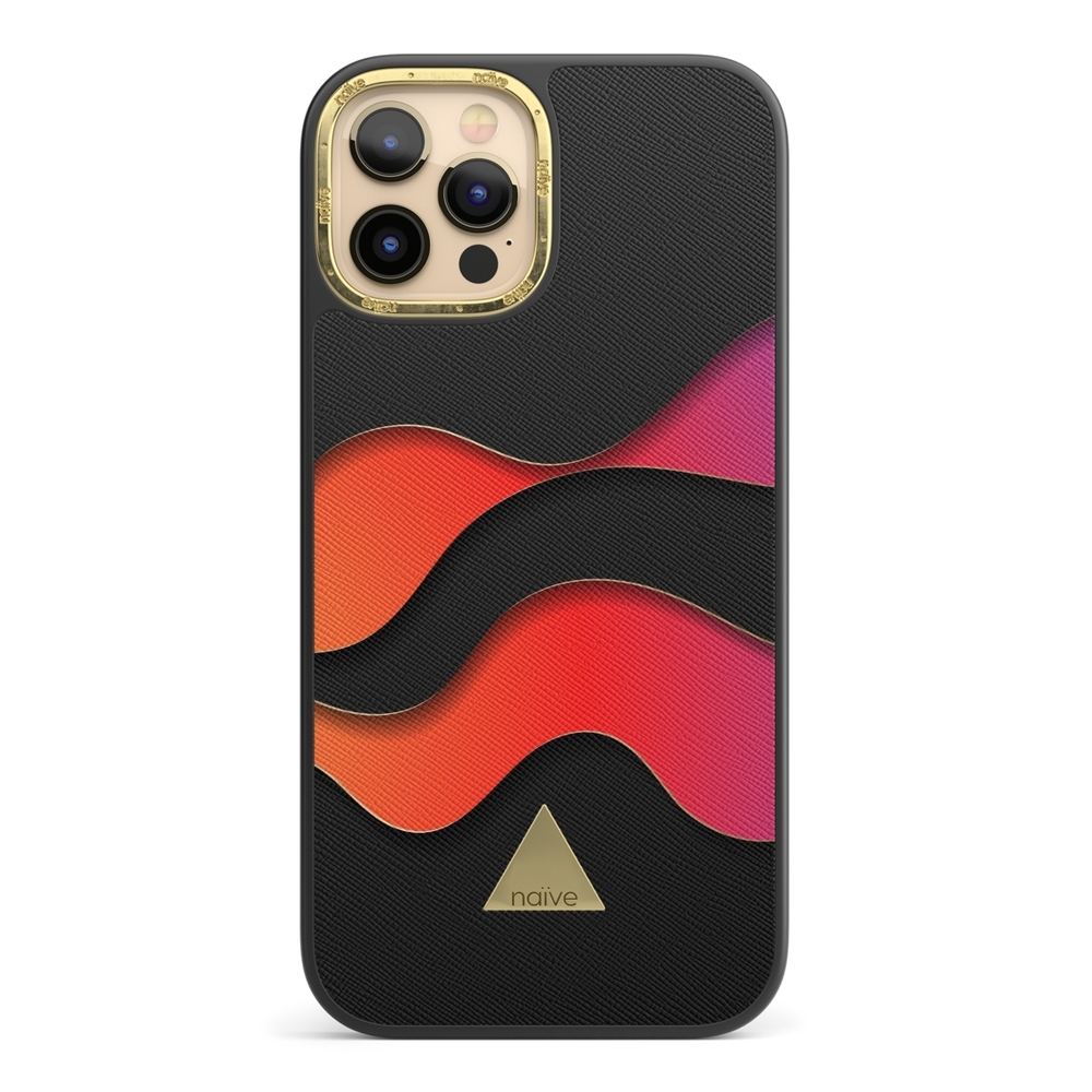 Naive iPhone 12 Pro Max Case - Neon Waves