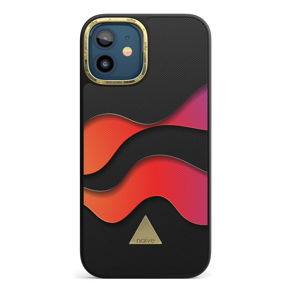 Naive iPhone 12 Mini Case - Neon Waves