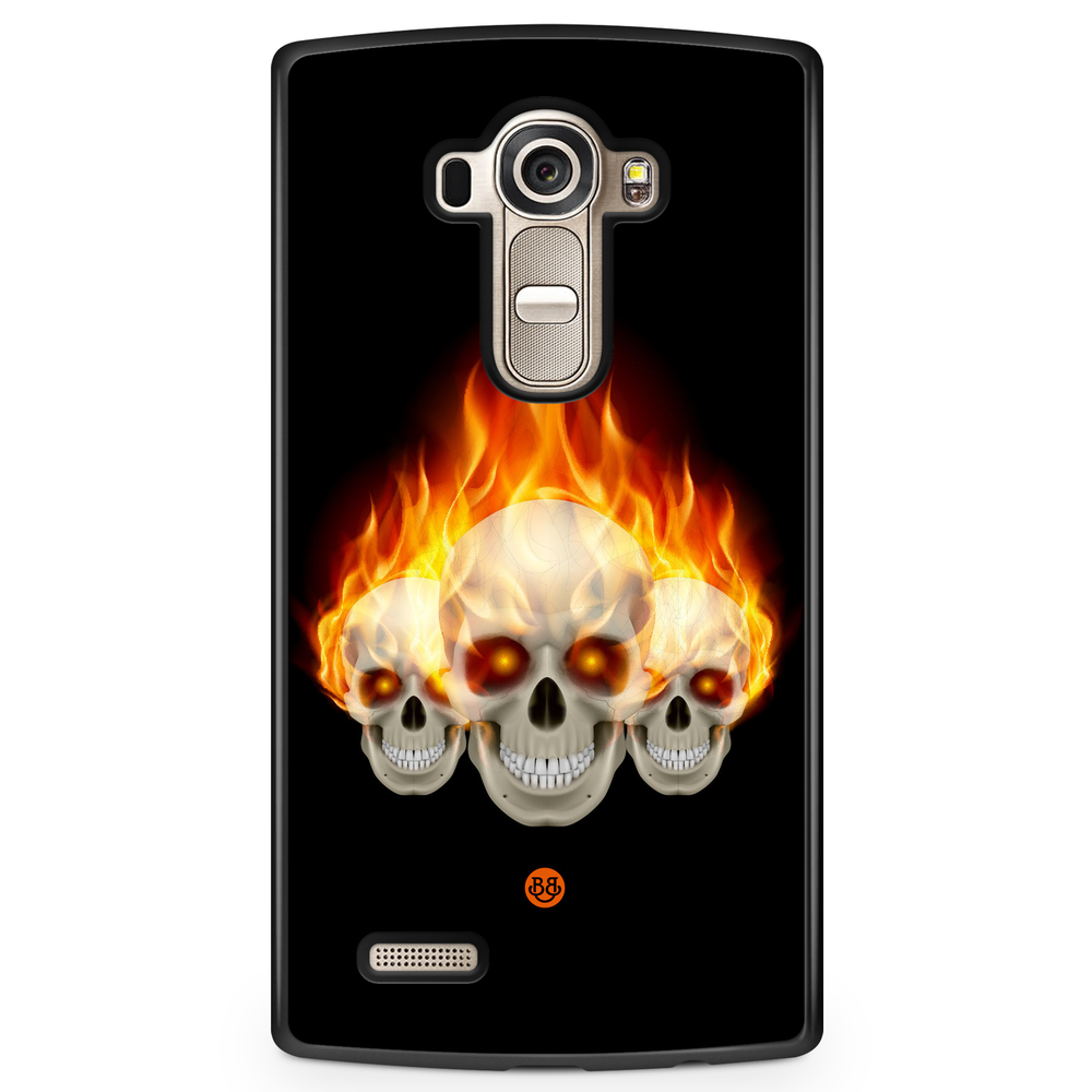 LG G4 Case - Flames Skulls